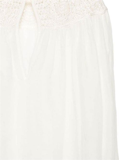 Top donna in cotone bianco Forte forte | 12411AVORIO